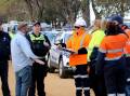 Police were called when farmers clashed with a power company's drilling contractors in the Wimmera. Picture supplied.