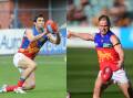 Former Brisbane Lions players Brent Staker and Daniel Rich will be playing in Bridport on the weekend. Pictures by Will Swan and Paul Scambler